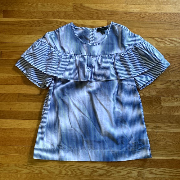 J.Crew Ruffled Edie Top - Picture 2 of 5